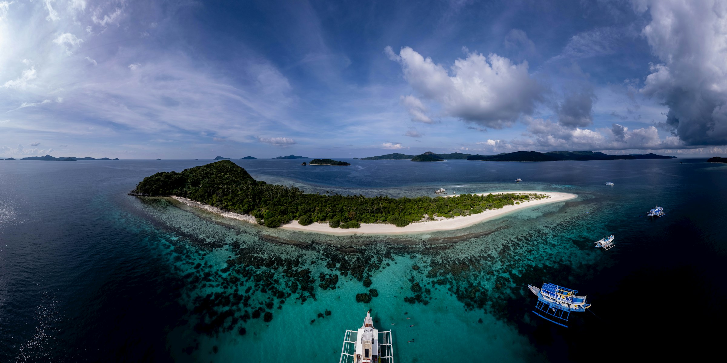 Tropical island catamaran trip