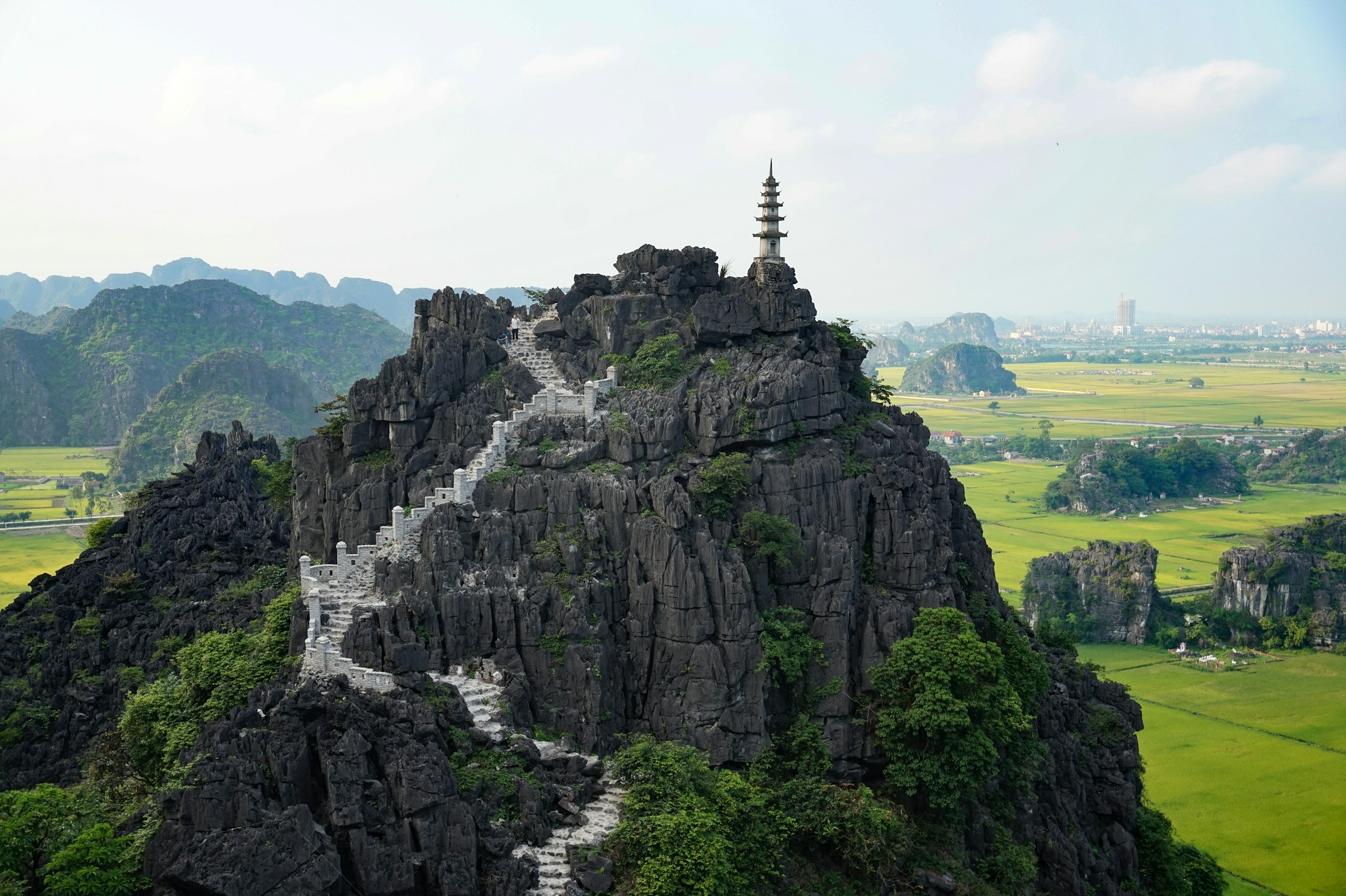 Pagoda on top of a mountain, Marble Mountains