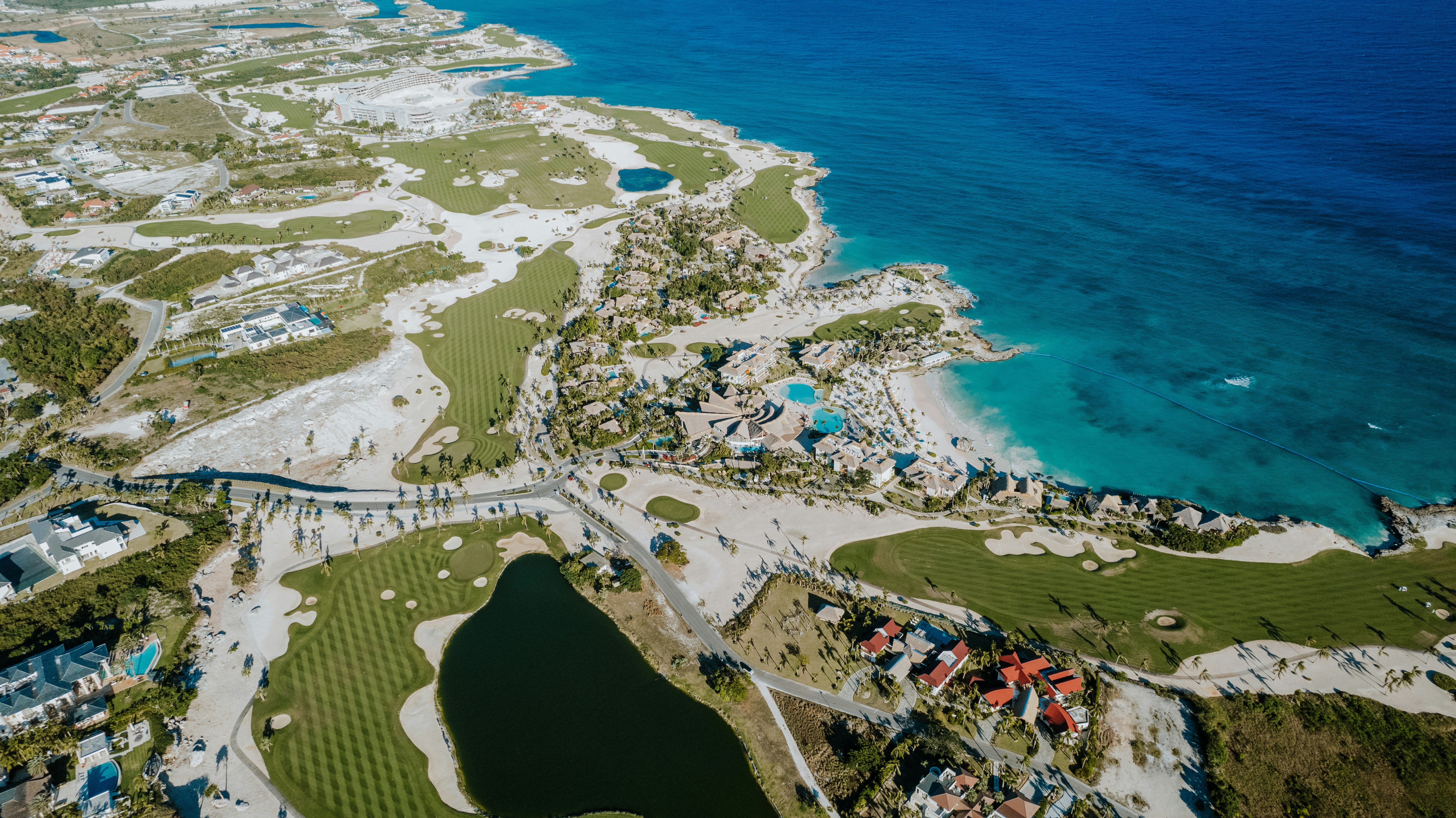 Golf course by the sea