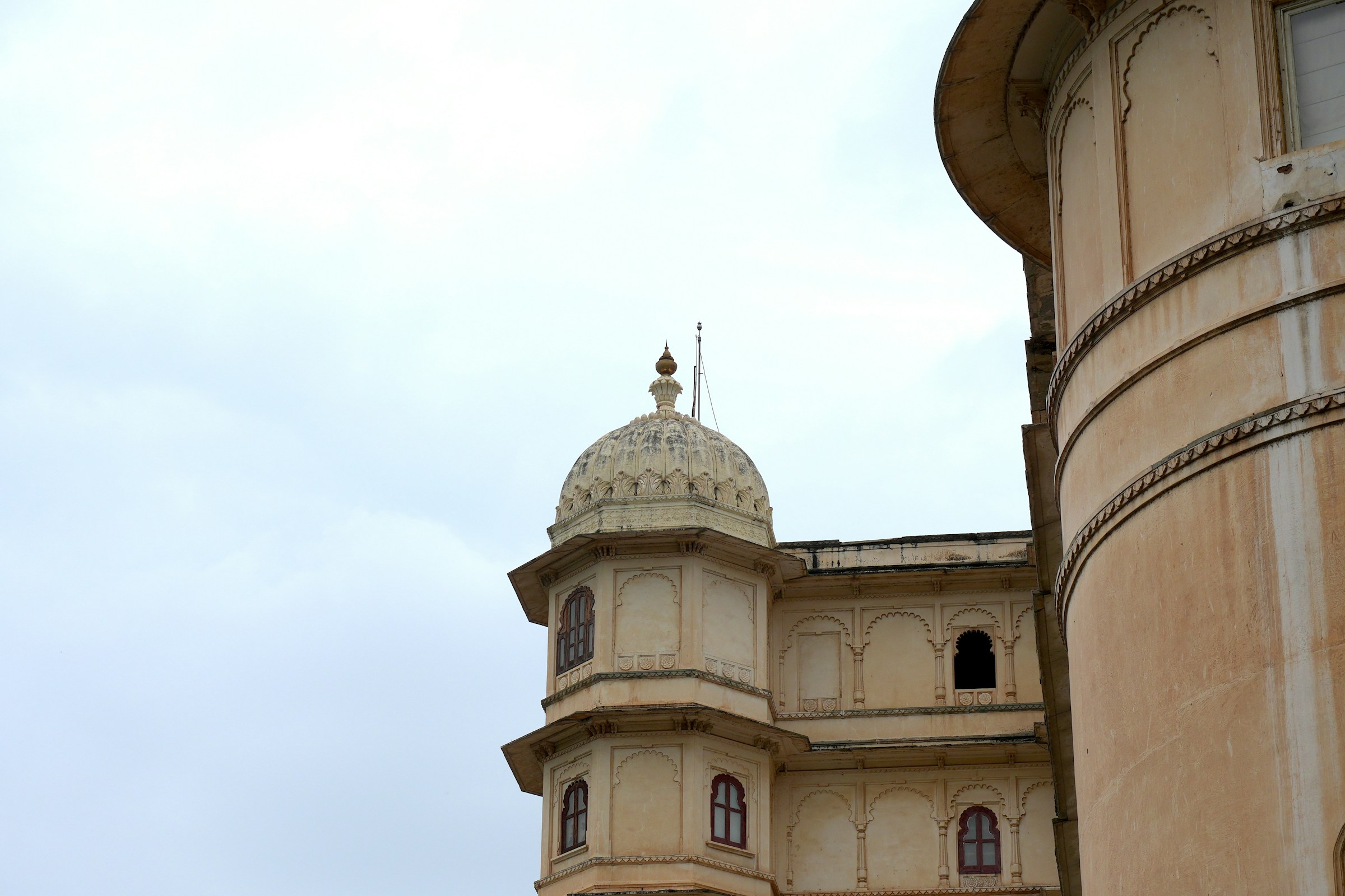 Ornate historic palace building with domes